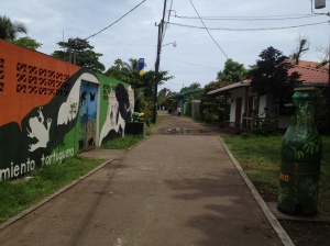 Tortuguero Village walking path
